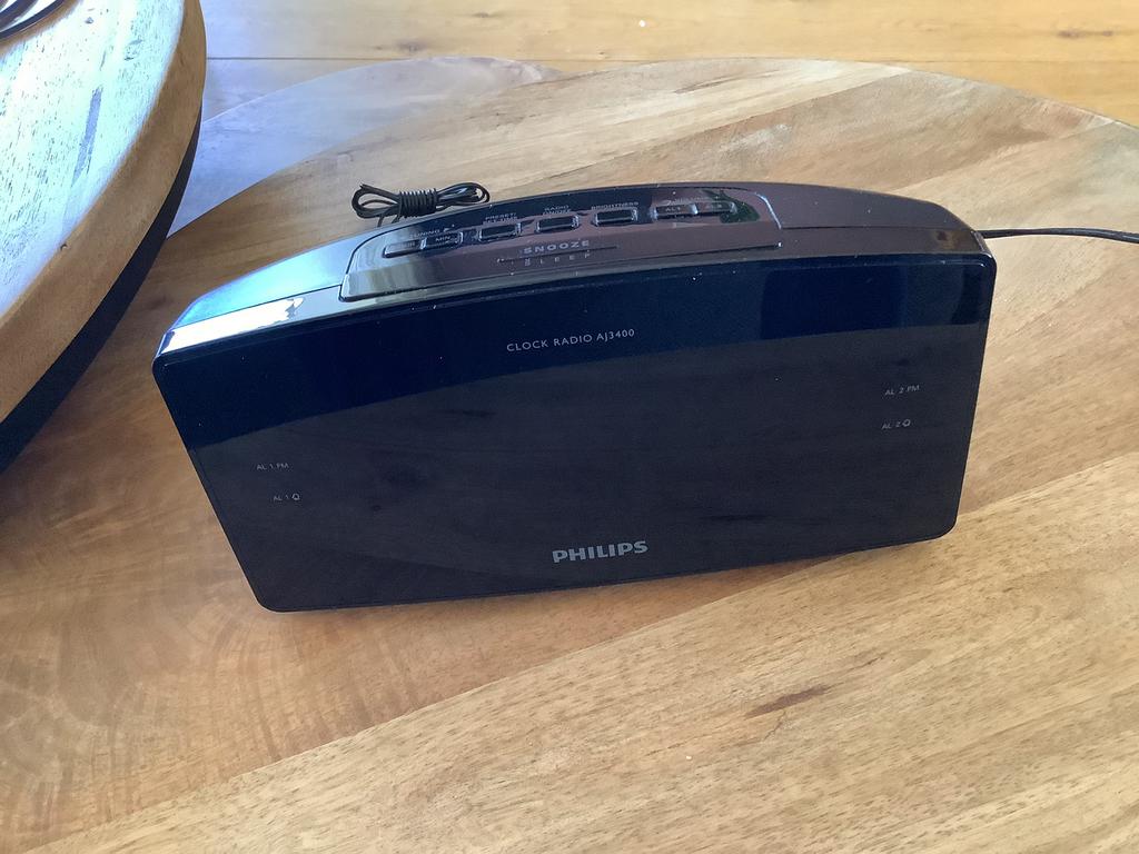 Wekkerradio Philips, Witgoed en Apparatuur, Wekkers, Ophalen of Verzenden, Zo goed als nieuw