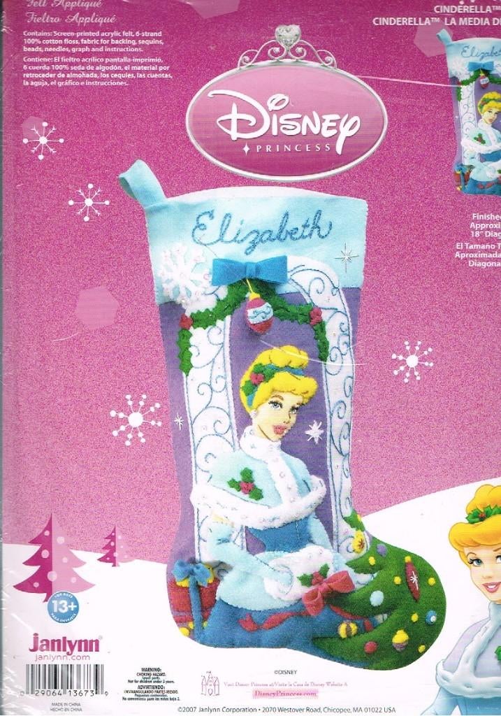 Cado disney borduur-/viltpakket stocking, elizabet, Ophalen of Verzenden, Nieuw, Handborduren, Borduurpakket