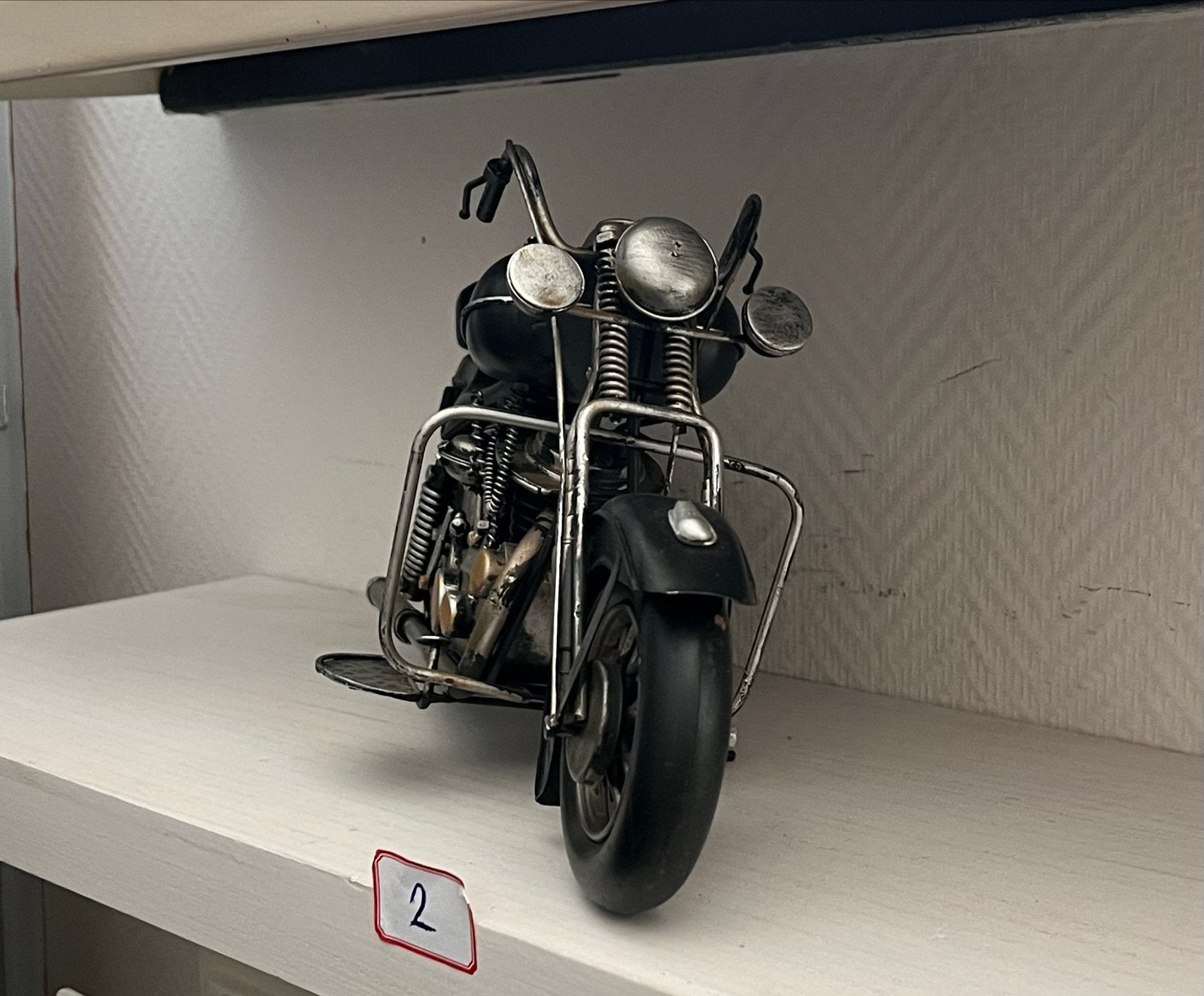 Metalen Motorfiets Model - Decoratief en Gedetailleerd, Overige merken, Gebruikt, Ophalen of Verzenden, Groter dan 1:32