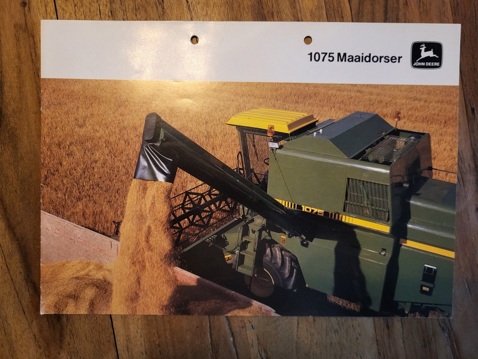 tractor folder John Deere 1075 maaidorser, Boeken, Catalogussen en Folders, Ophalen of Verzenden, Zo goed als nieuw