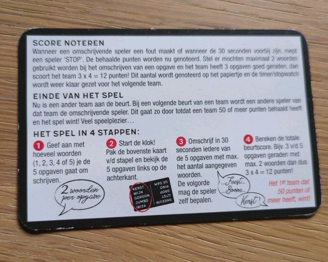 verboden woord, Vijf spelers of meer, Ophalen of Verzenden, Gebruikt, Jumbo