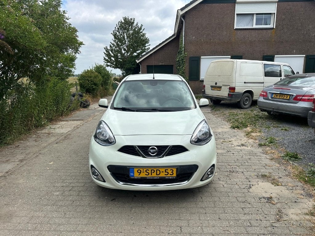 Nissan Micra 1.2 72KW 5DR 2013 Wit Nieuwe APK!, Auto's, Voorwielaandrijving, Euro 5, Stof, 40 €/maand