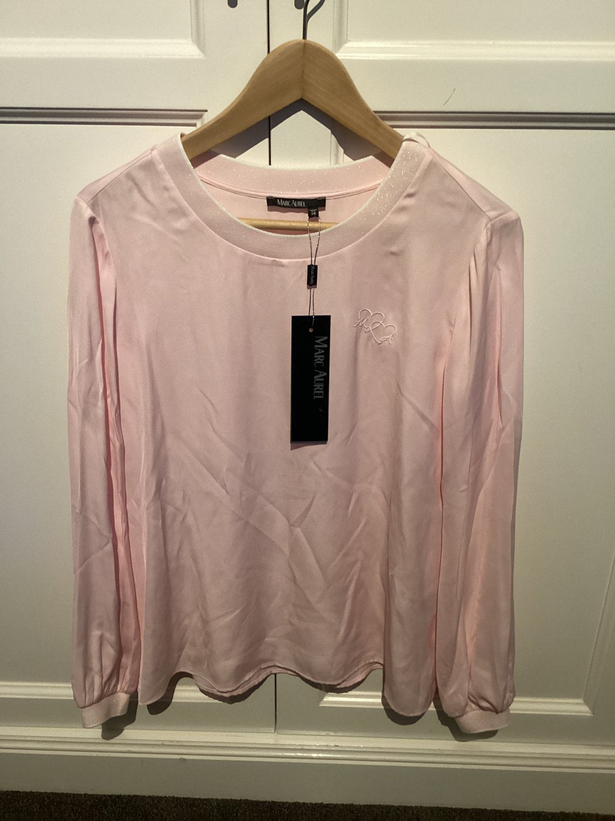 Marc Aurel lichtroze blouse maat 38 nieuw, Maat 38/40 (M), Nieuw, Ophalen of Verzenden, Lange mouw