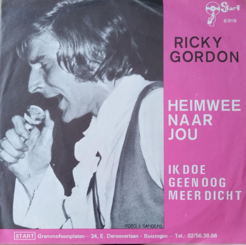 Ricky Gordon - Heimwee naar jou, Verzenden, Originele persing, 7 inch, Single