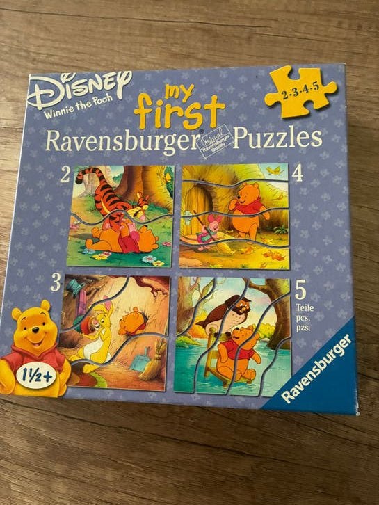 Winnie The Pooh puzzelset, Kinderen en Baby's, Speelgoed | Babyspeelgoed, Ophalen of Verzenden, Zo goed als nieuw, Overige typen