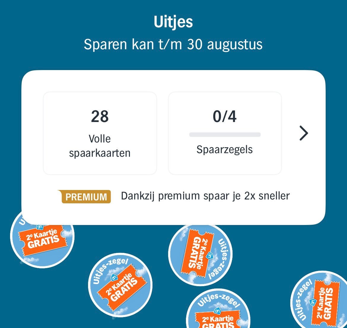 spaarkaarten Albert Heijn actie 2e kaartje gratis, Kortingsbon