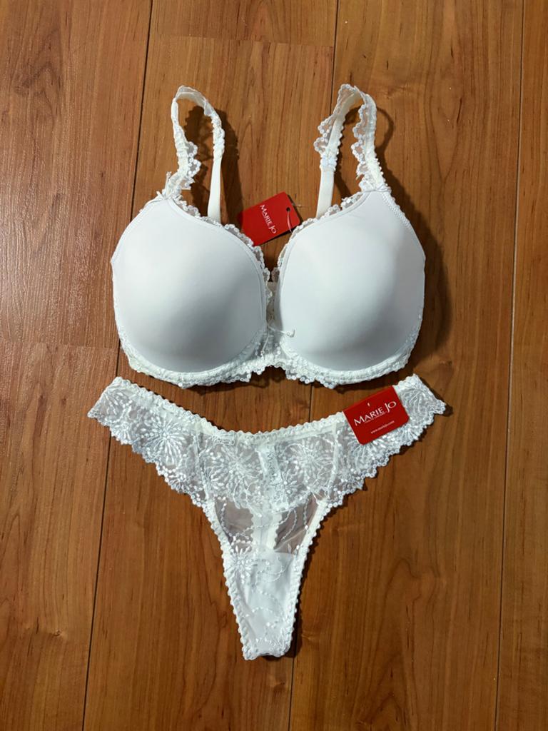 Marie Jo Jane set - Voorgevormde BH & String - Nieuw, Ophalen of Verzenden, Wit, Setje