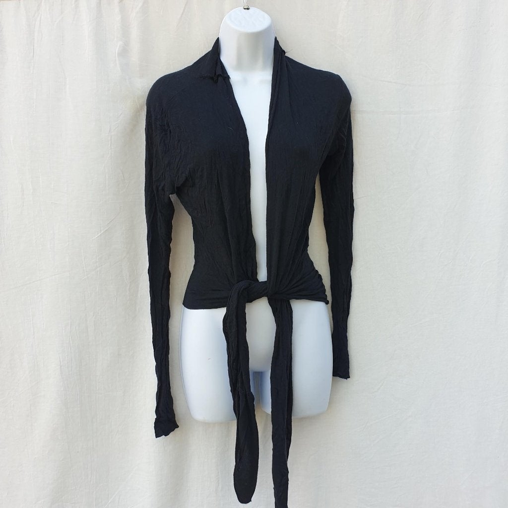 Leuk zwart vest, dunne stof. Mt M Merk Perla Nera, Maat 38/40 (M), ., Zwart, Ophalen of Verzenden