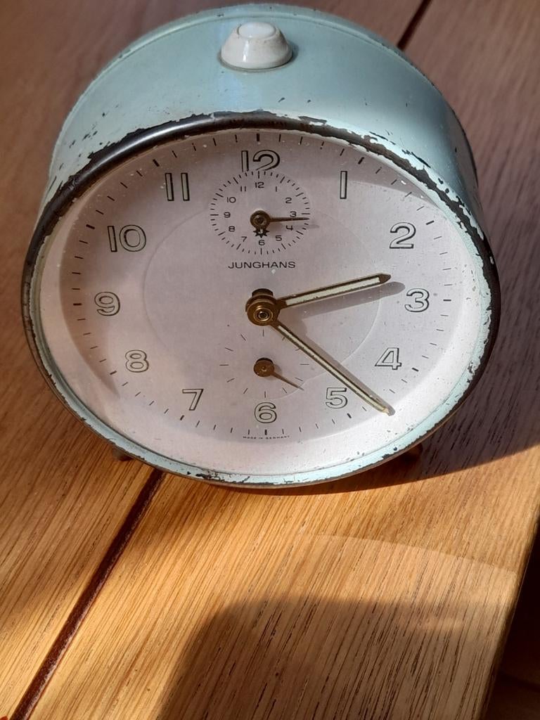 Vintage Junghans wekker - Made in Germany, Antiek en Kunst, Antiek | Klokken, Ophalen of Verzenden