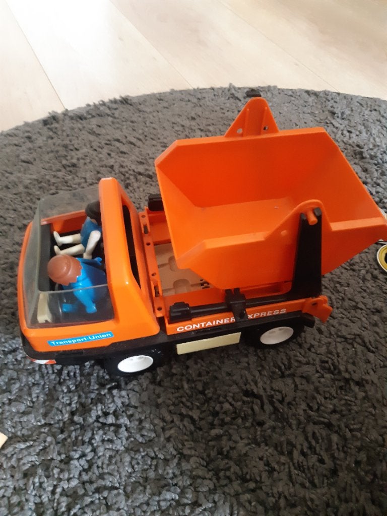 Playmobil container truck, Ophalen of Verzenden, Gebruikt, Voertuig