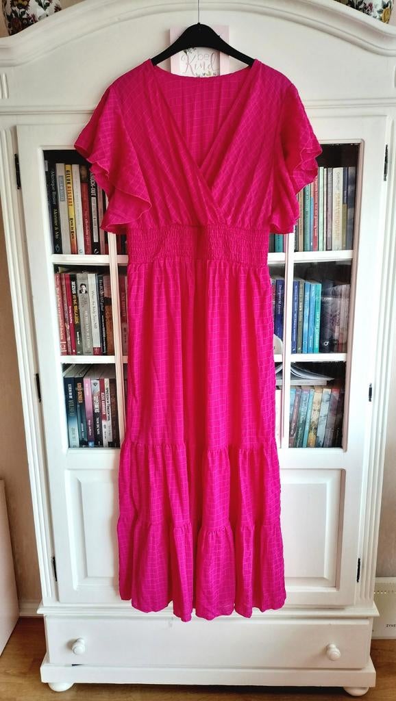 Prachtige roze Gypsy jurk met ruches!!! (NIEUW!), Kleding | Dames, Maat 38/40 (M), Nieuw, Ophalen of Verzenden, Roze