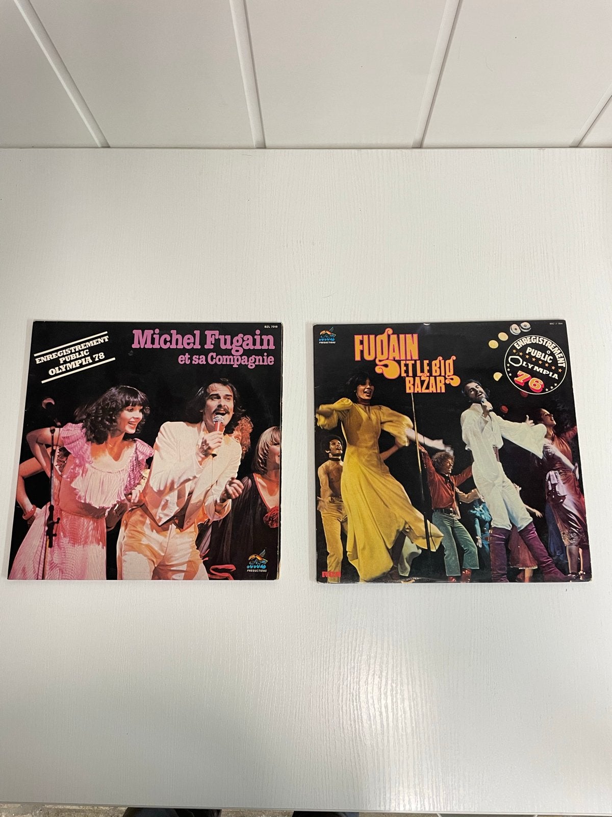 2 Michel Fugain LP's in goede staat, LP, Gebruikt, Pop, Ophalen of Verzenden