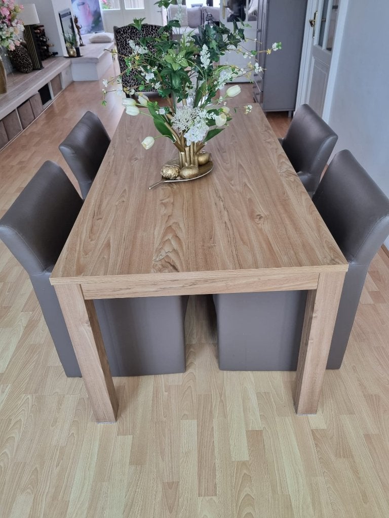 Eethoek, Huis en Inrichting, Complete eetkamers, Ophalen, Gebruikt, 4 tot 6 stoelen