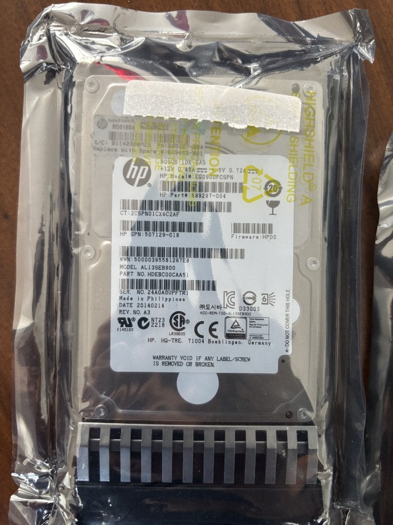 3x 900GB SAS HDD - HP  2,5 inch, Computers en Software, Intern, HP Hewlett Packard, SAS, 900GB