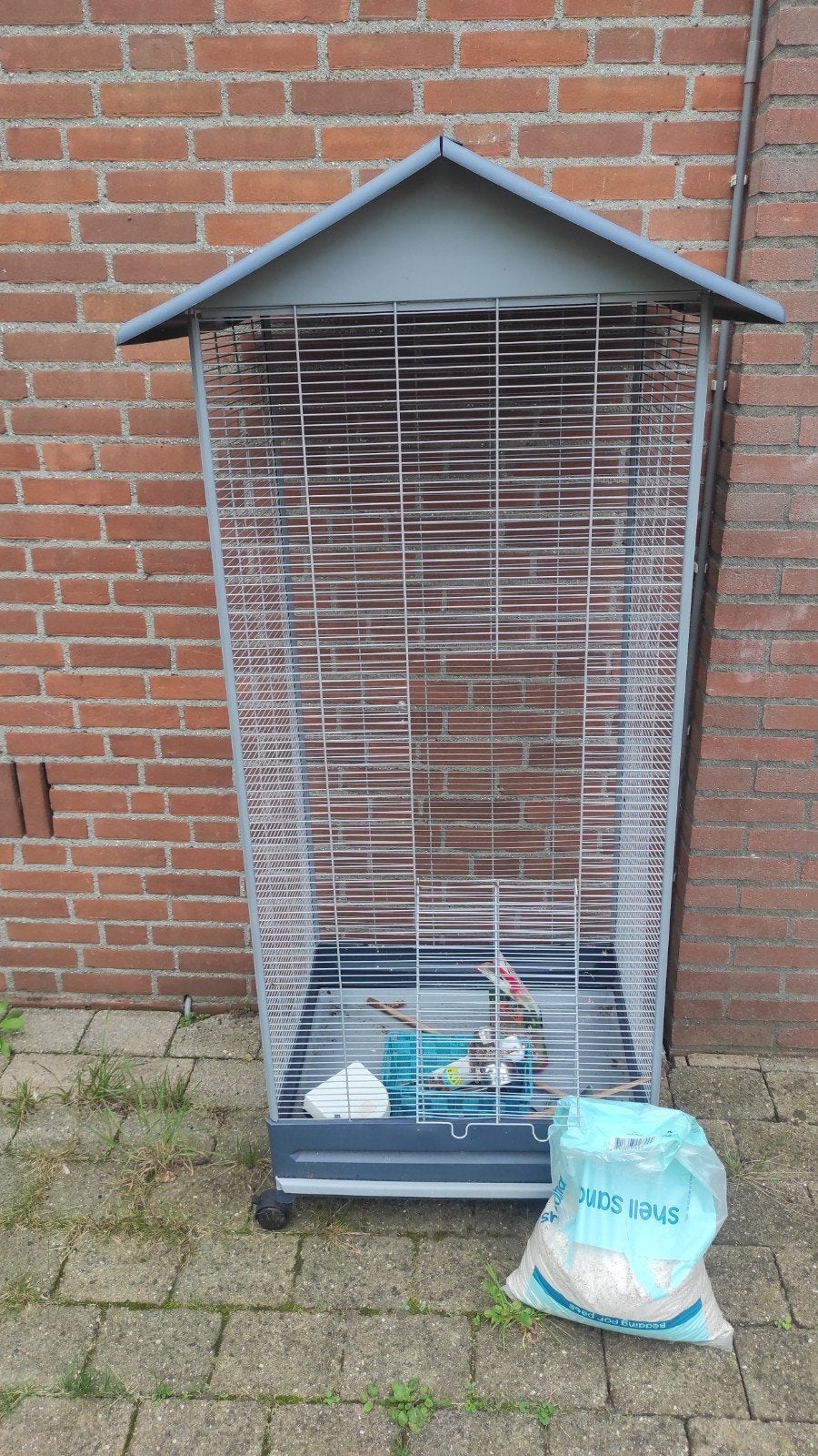 Grote vogelkooi, Dieren en Toebehoren, Ophalen, Gebruikt, Metaal, Vogelkooi
