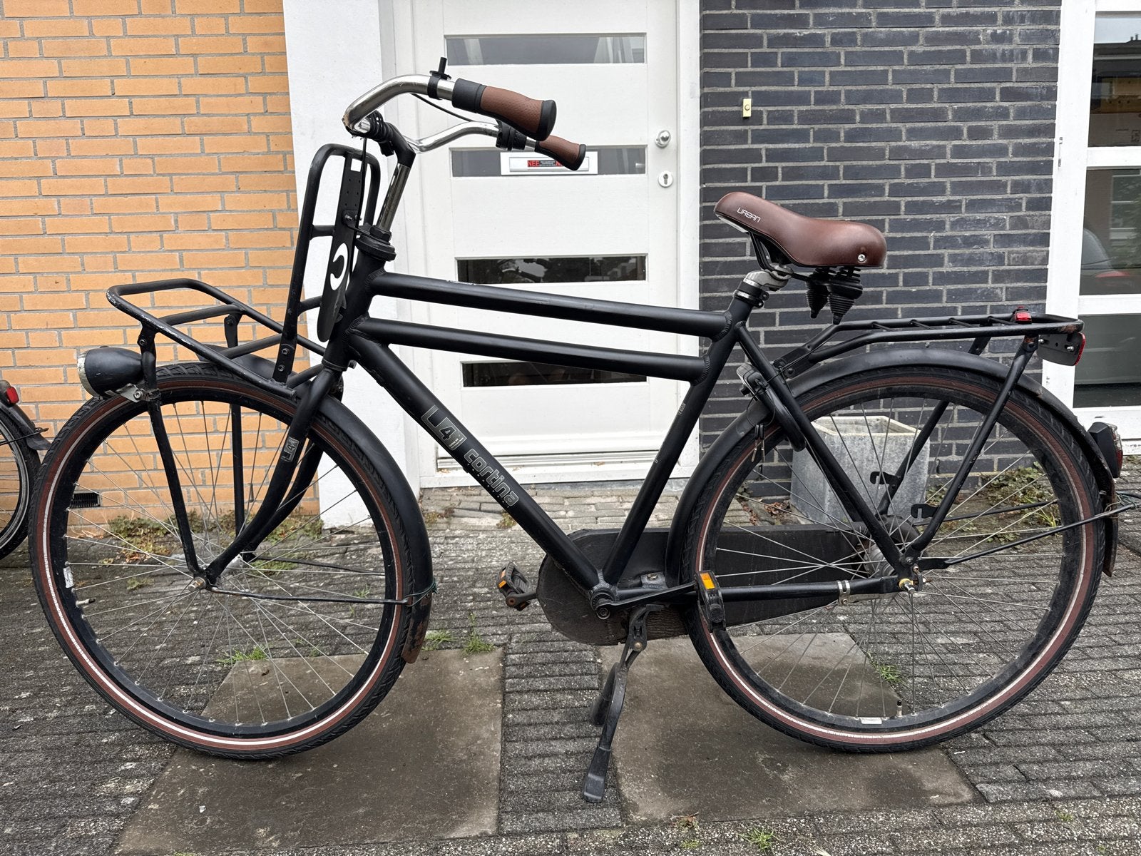 Cortina U4 Transportfiets - Mat Zwart - Gebruikt, Terugtraprem, Versnellingen, Ophalen, Overige merken