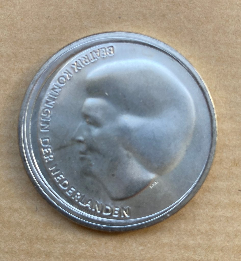 De Huwelijkstientje 2002 UNC, Postzegels en Munten, Munten | Nederland, Losse munt, Euro's, Koningin Beatrix, Zilver, Geboorte of Huwelijk