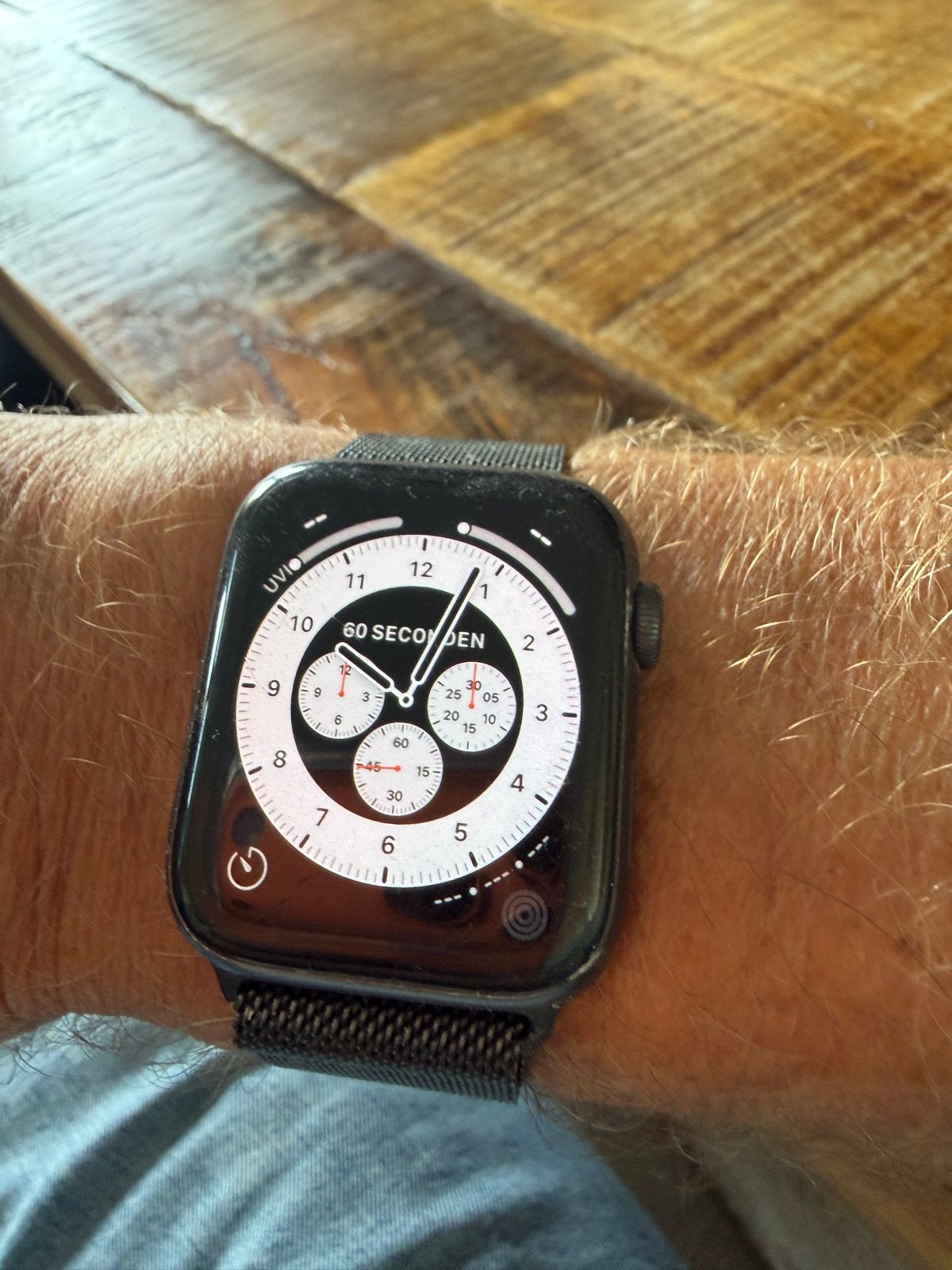 Apple Watch Series 6 (A2352) 44mm Zwart, 81% batterij, Ophalen, Gebruikt, Hartslag, Zwart
