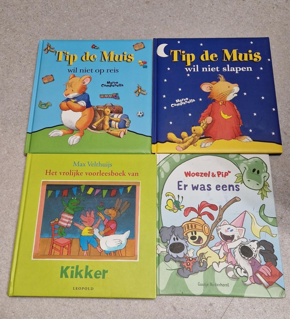 Leuke kinderboeken: Tip de Muis, Kikker, Woezel & Pip, Ophalen of Verzenden, Gelezen, Marco Campanella, Max Velthuijs, Guusje Nederhorst