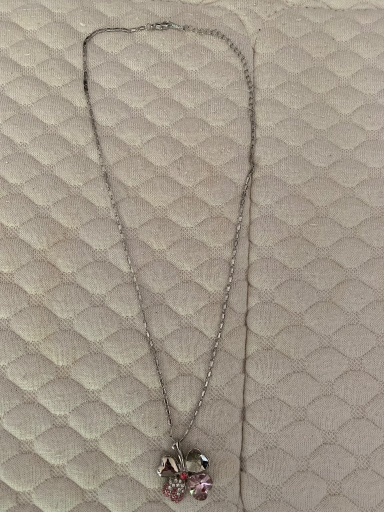 Dames ketting, Met hanger, Ophalen of Verzenden, Zo goed als nieuw, Zilver