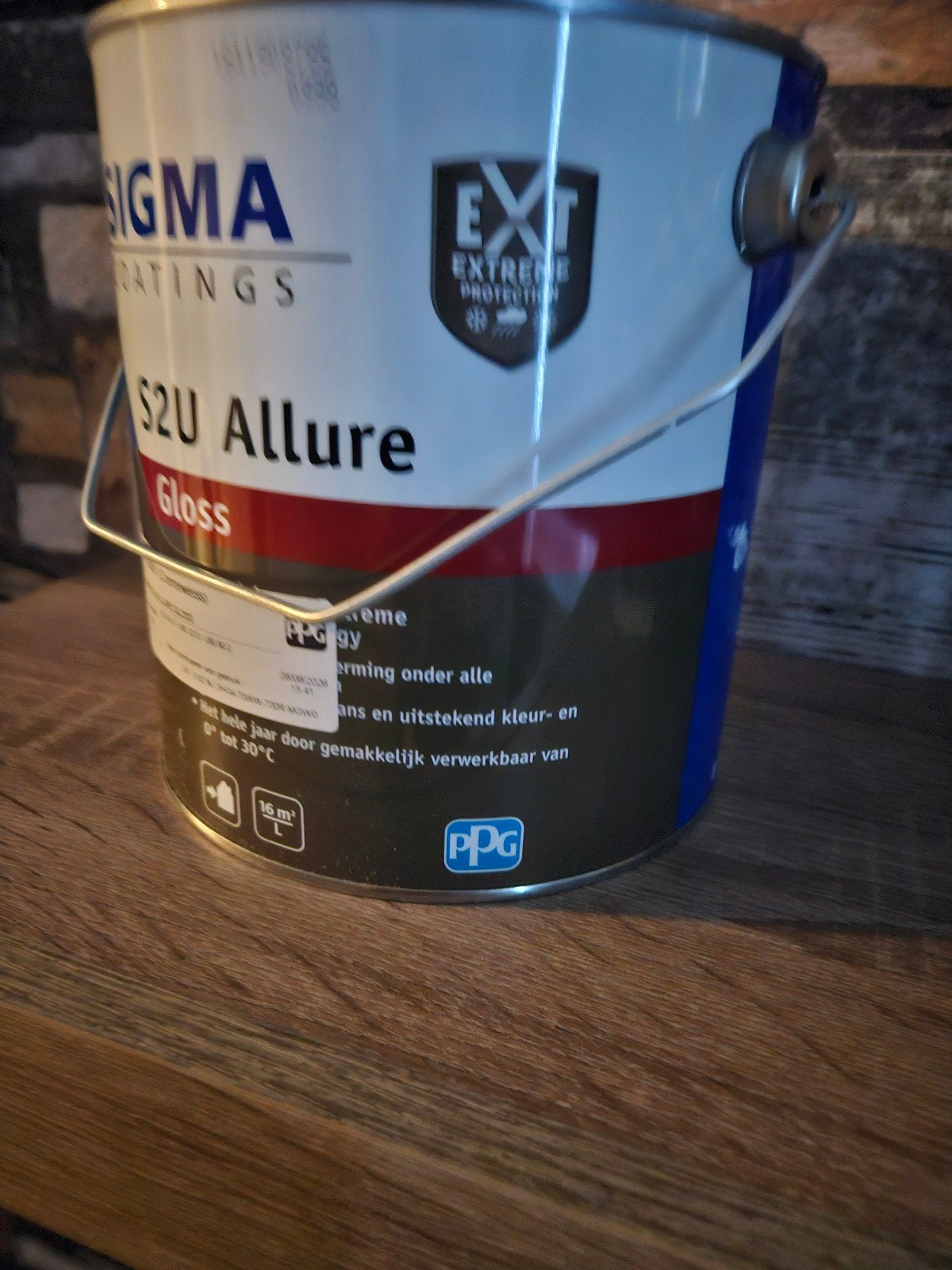 2,5 l sigma s2u allure gloss ral 9001, Ophalen of Verzenden, Nieuw, Wit