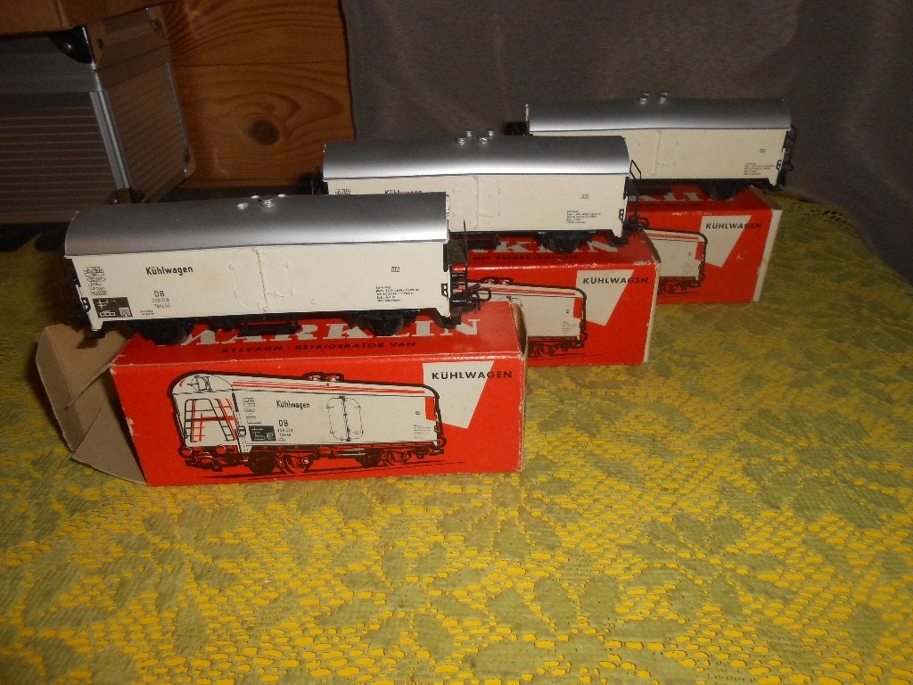 Märklin 4620 3x, 3 koelwagons in de rode ovp, Wisselstroom, Verzenden, Wagon, Zo goed als nieuw