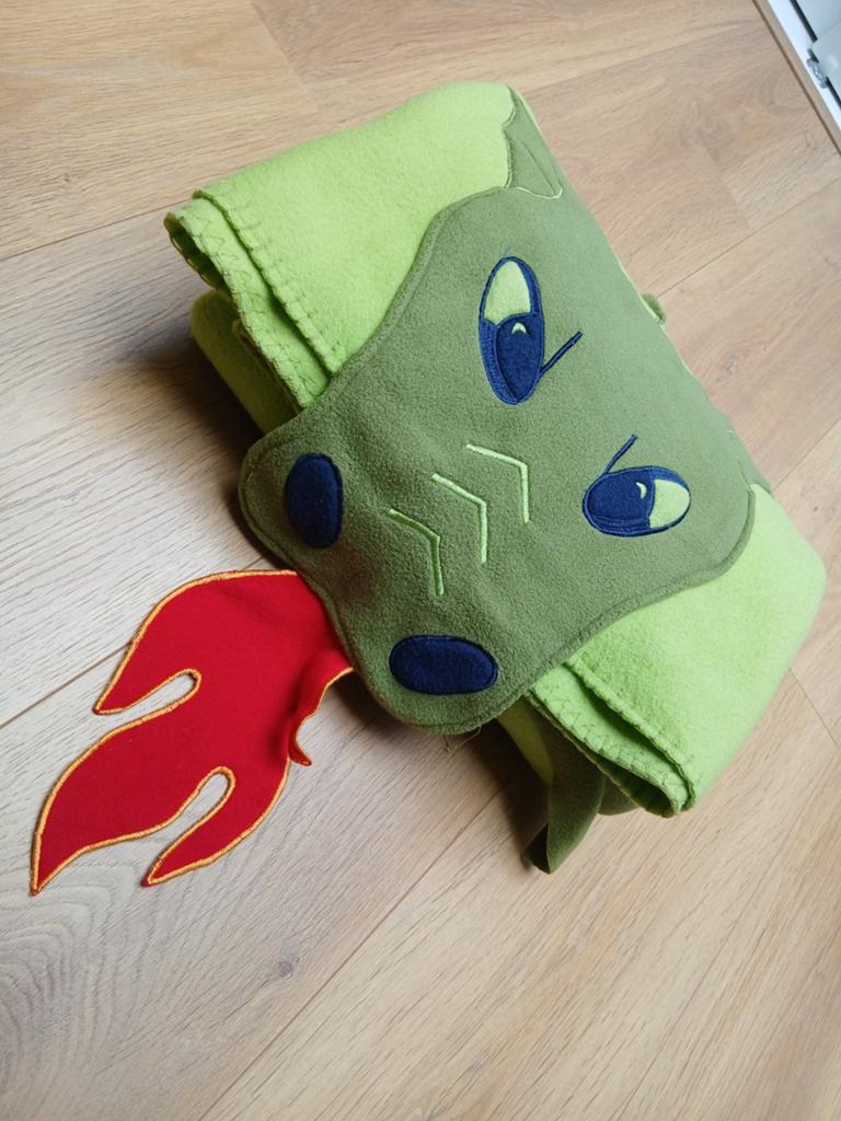 IKEA MINNEN DRAKE Deken Groen Draak, Kinderen en Baby's, Ophalen of Verzenden, Nieuw, 100 cm of meer, Deken