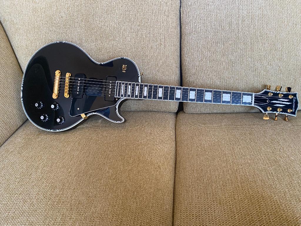 Edwards Les Paul P90 black, Muziek en Instrumenten, Ophalen of Verzenden, Zo goed als nieuw, Solid body, Overige merken