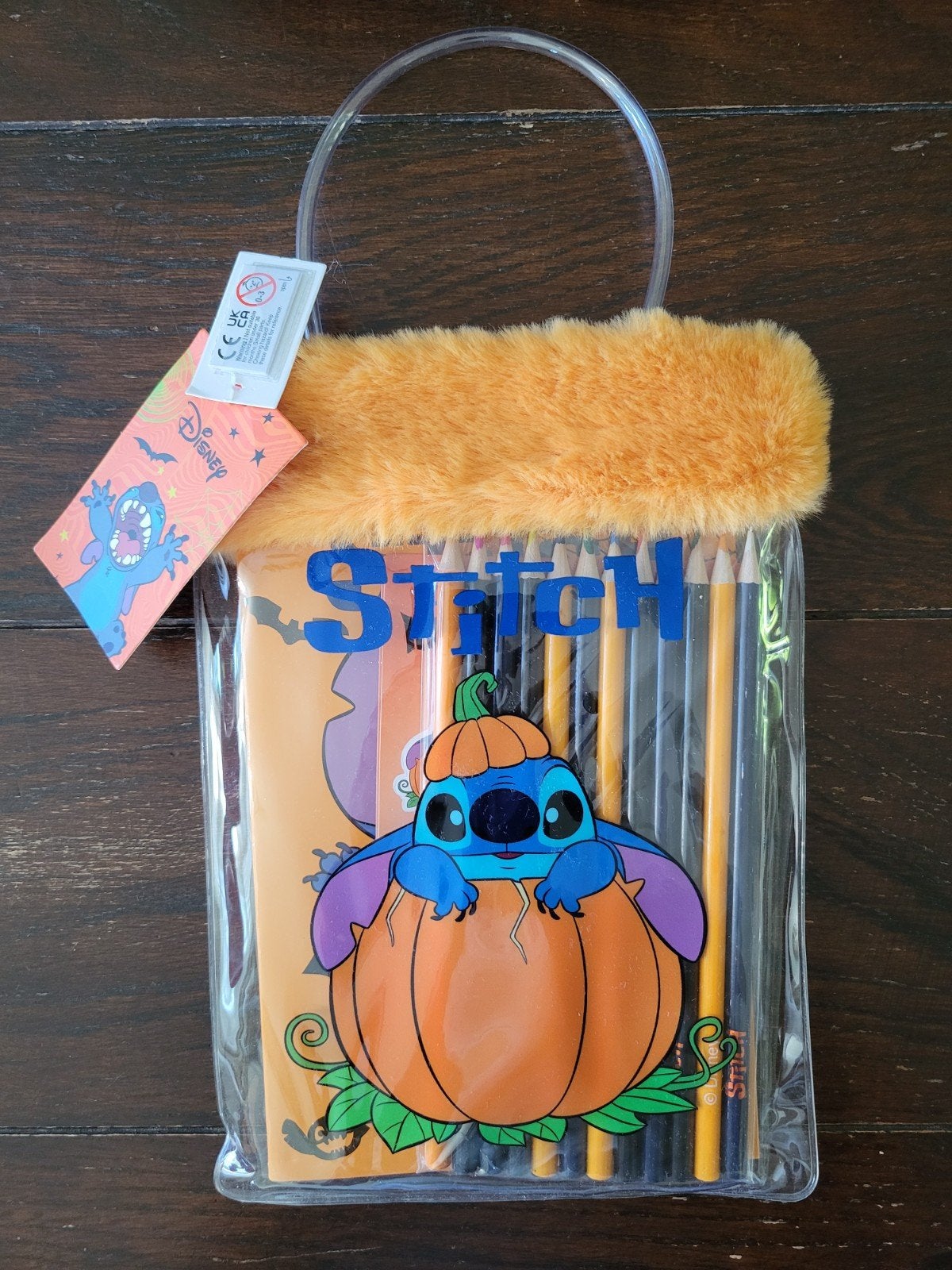 Stitch Halloween tasje, potloden, stickers, boekje, nieuw, Ophalen of Verzenden, Overige figuren, Nieuw