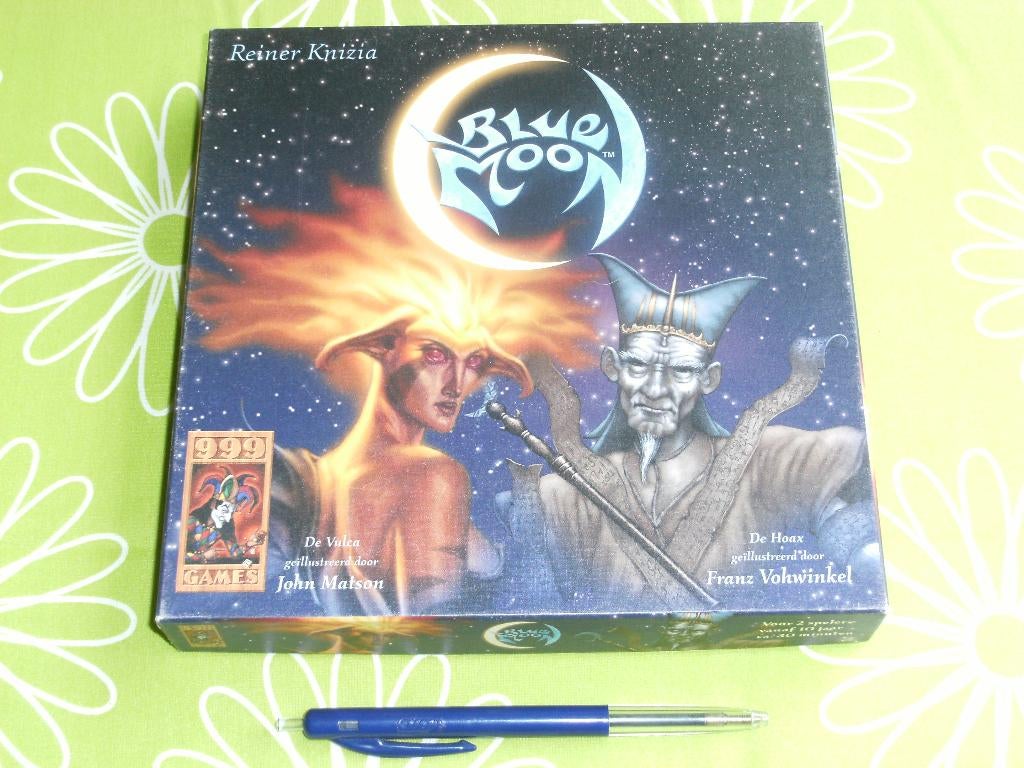 Blue Moon Kaartspel van Reiner Knizia, Een of twee spelers, Ophalen of Verzenden, Zo goed als nieuw