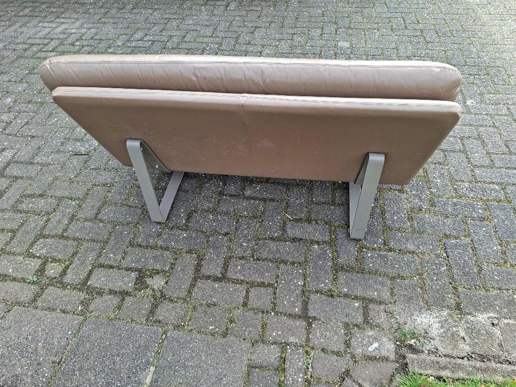 Artifort bankje 2,5 zits in leer, Ophalen, Gebruikt, 150 tot 200 cm, Tweepersoons