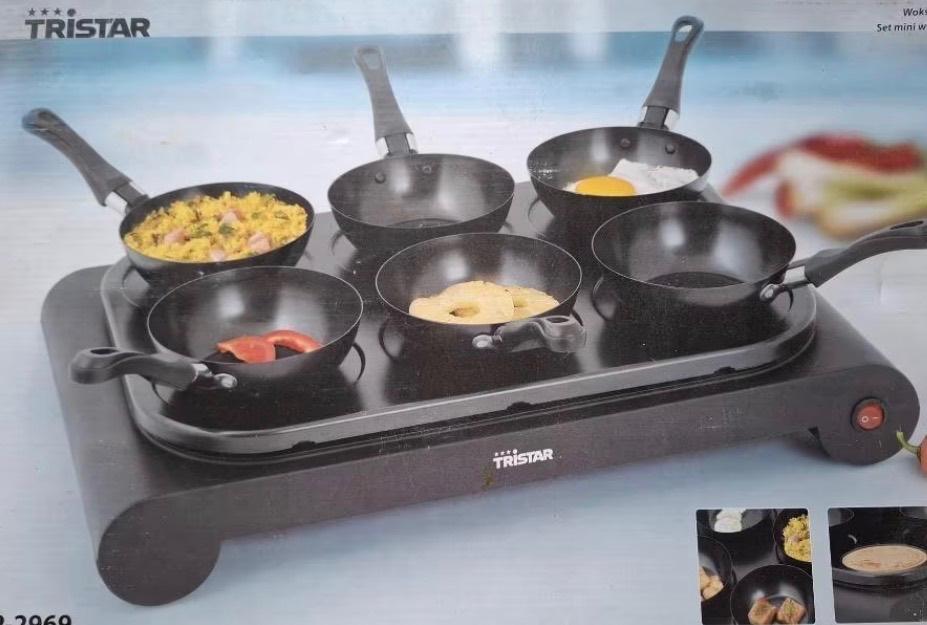 Tristar wokset, Witgoed en Apparatuur, Gourmetstellen, Ophalen, Nieuw, 4 t/m 7 personen