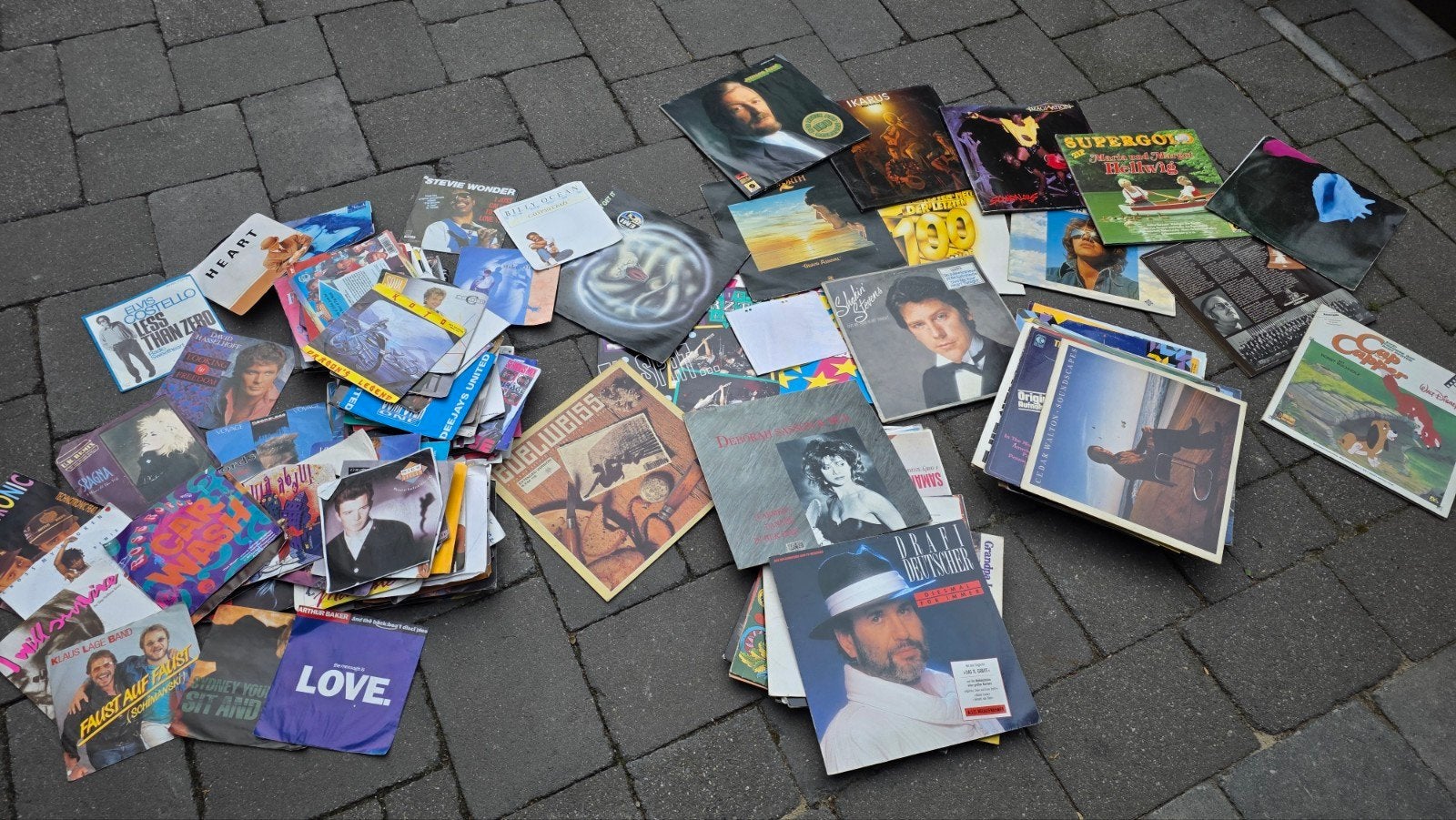 54 LP's en 150 Singles Jaren '70 & '80 - Alles in 1 koop, Cd's en Dvd's, Vinyl | Pop, Ophalen, LP, Gebruikt, Pop