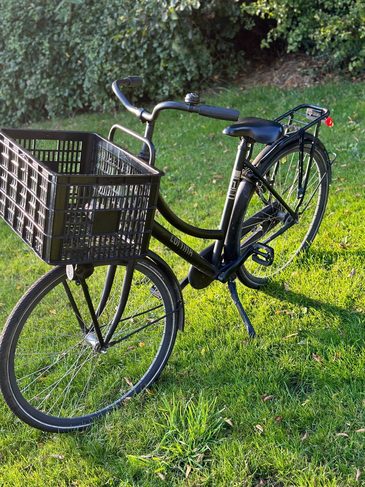 Cortina Transportfiets Dames - Zwart - Zo goed als nieuw, Fietsen en Brommers, Fietsen | Dames | Damesfietsen, Terugtraprem, Zo goed als nieuw