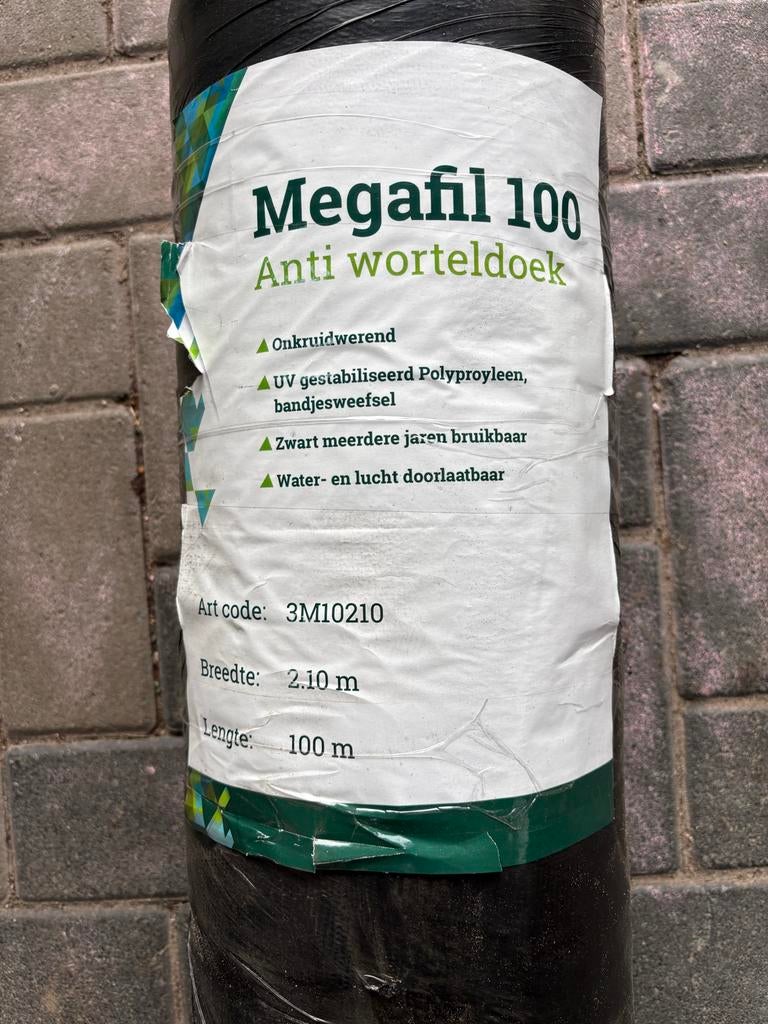 Megafil 100 Anti Worteldoek - 2.10m x 100m, Tuin en Terras, Ophalen, Nieuw