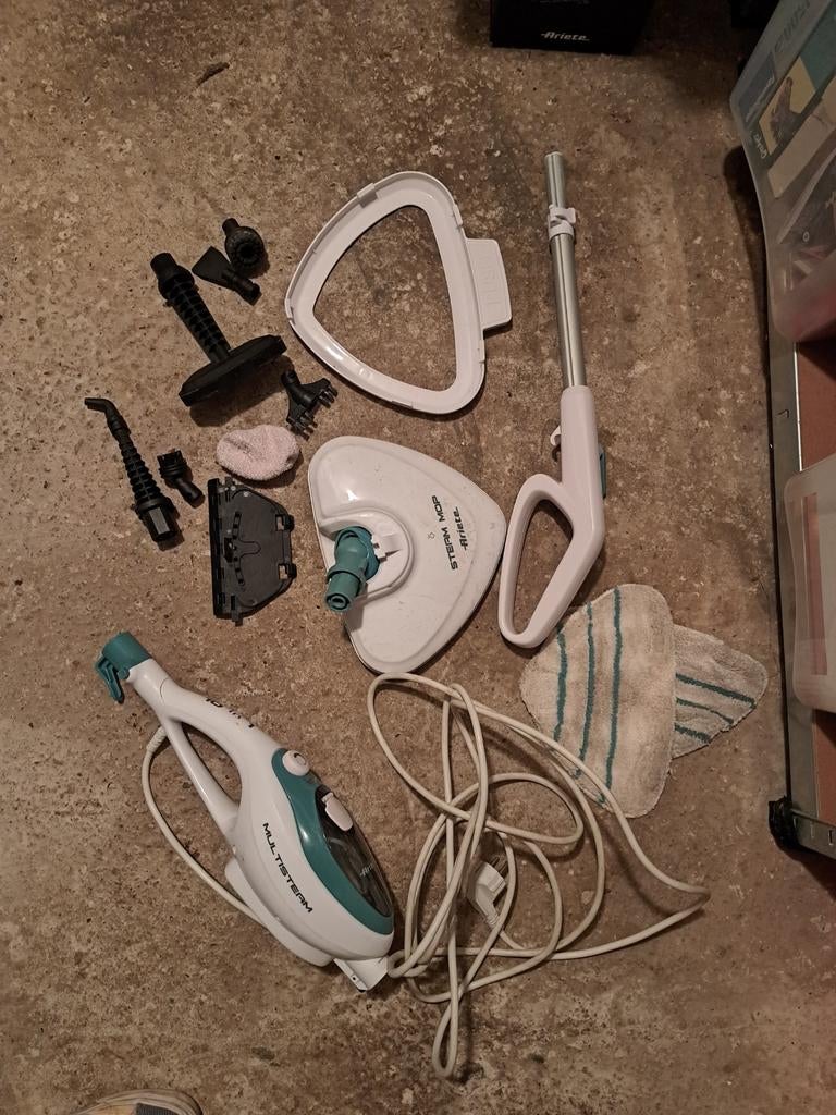 Ariete stoommop met accessoires, Ophalen of Verzenden, Gebruikt