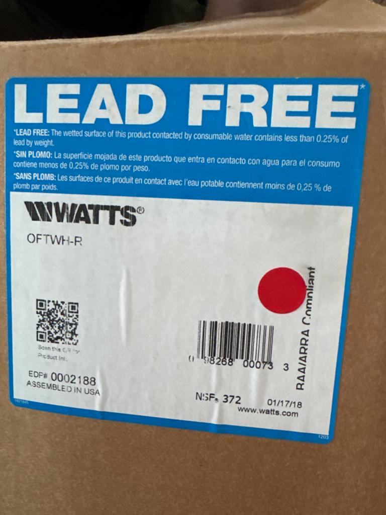 Watts OneFlow OFTWH-R loodvrij waterbehandelingssysteem, Ophalen, Nieuw, Chroom, Overige typen