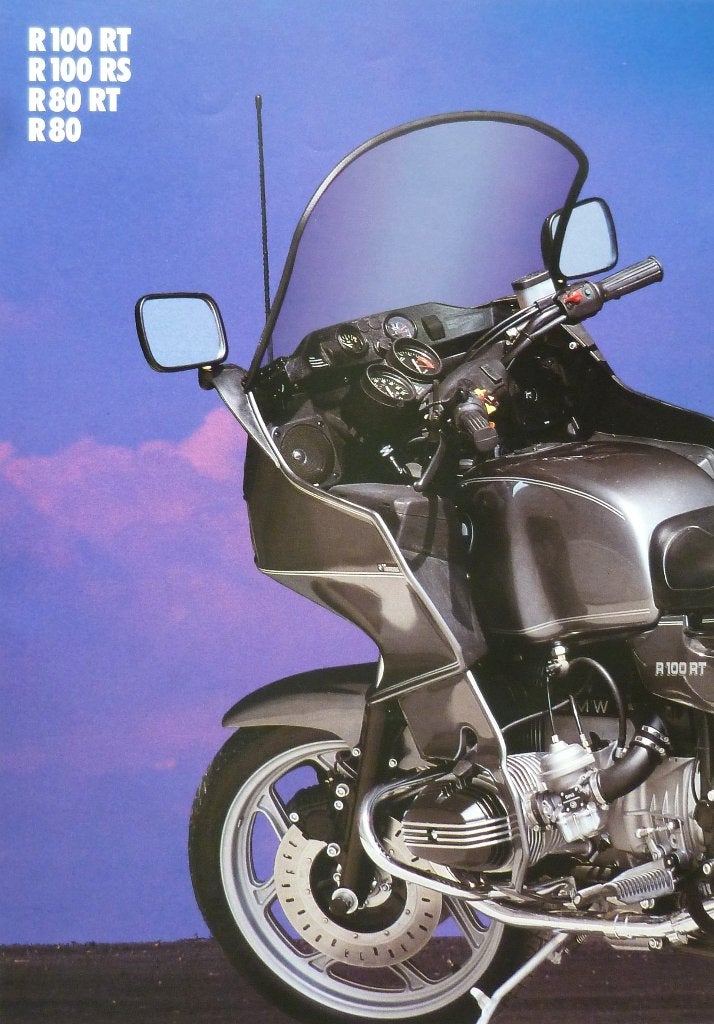 Folder BMW R100 RT R100 RS R80 RT R80 10/ 1989, Ophalen of Verzenden, BMW