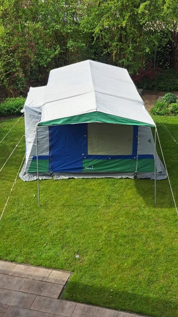 4 persoons bungalowtent katoen Japio, Ophalen, Gebruikt