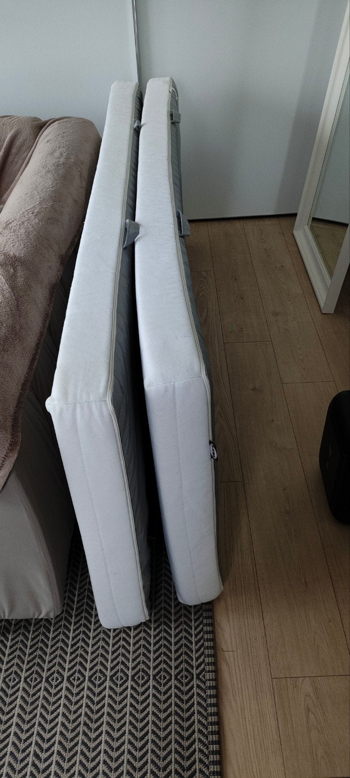 2x IKEA Åsvang schuimmatras 80x200cm, wasbare hoezen, Gebruikt, Eenpersoons, Ophalen of Verzenden, 80 cm
