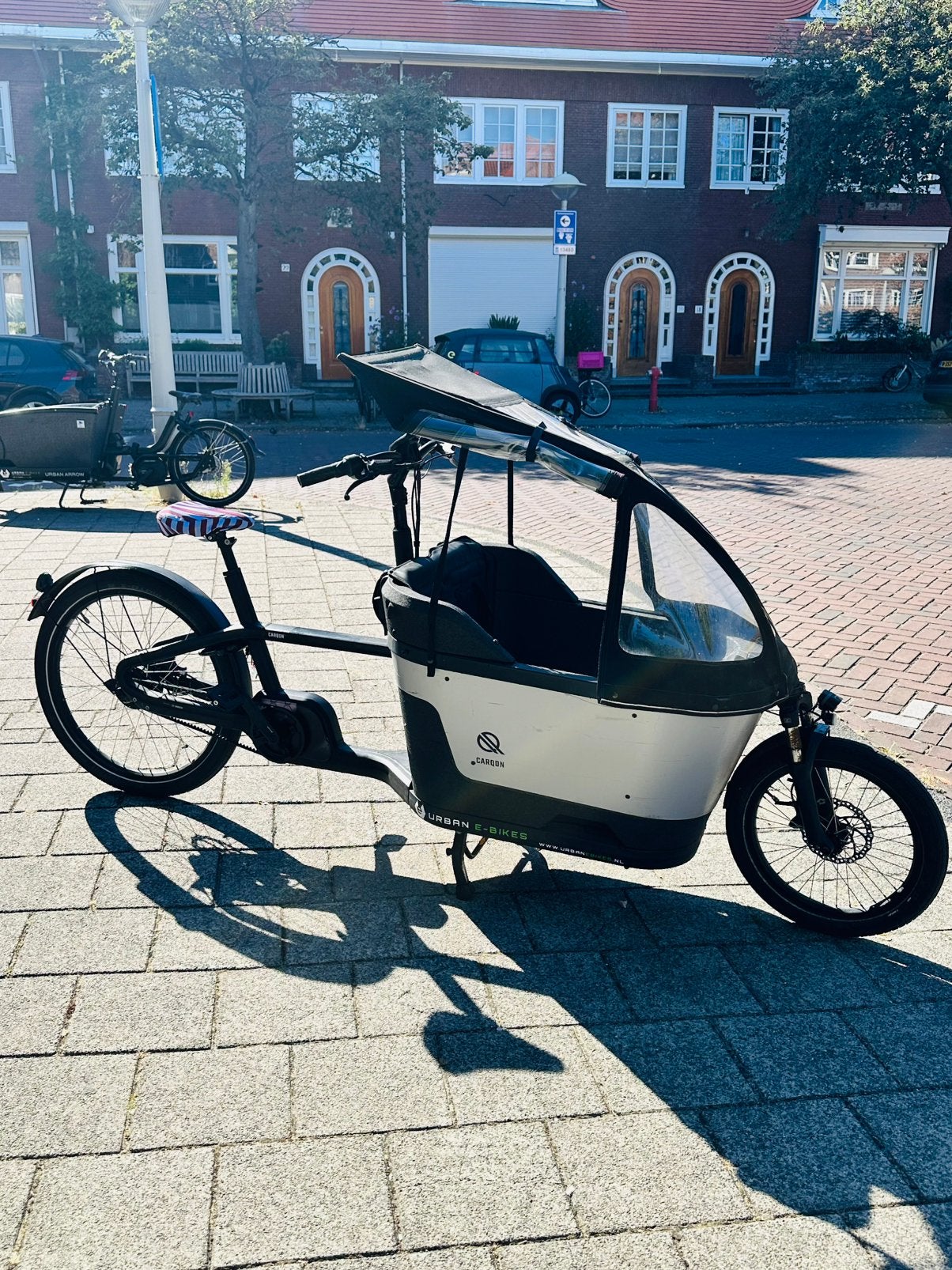 Carqon Cruise elektrische bakfiets, Gebruikt, 3 kinderen, Elektrisch, Ophalen