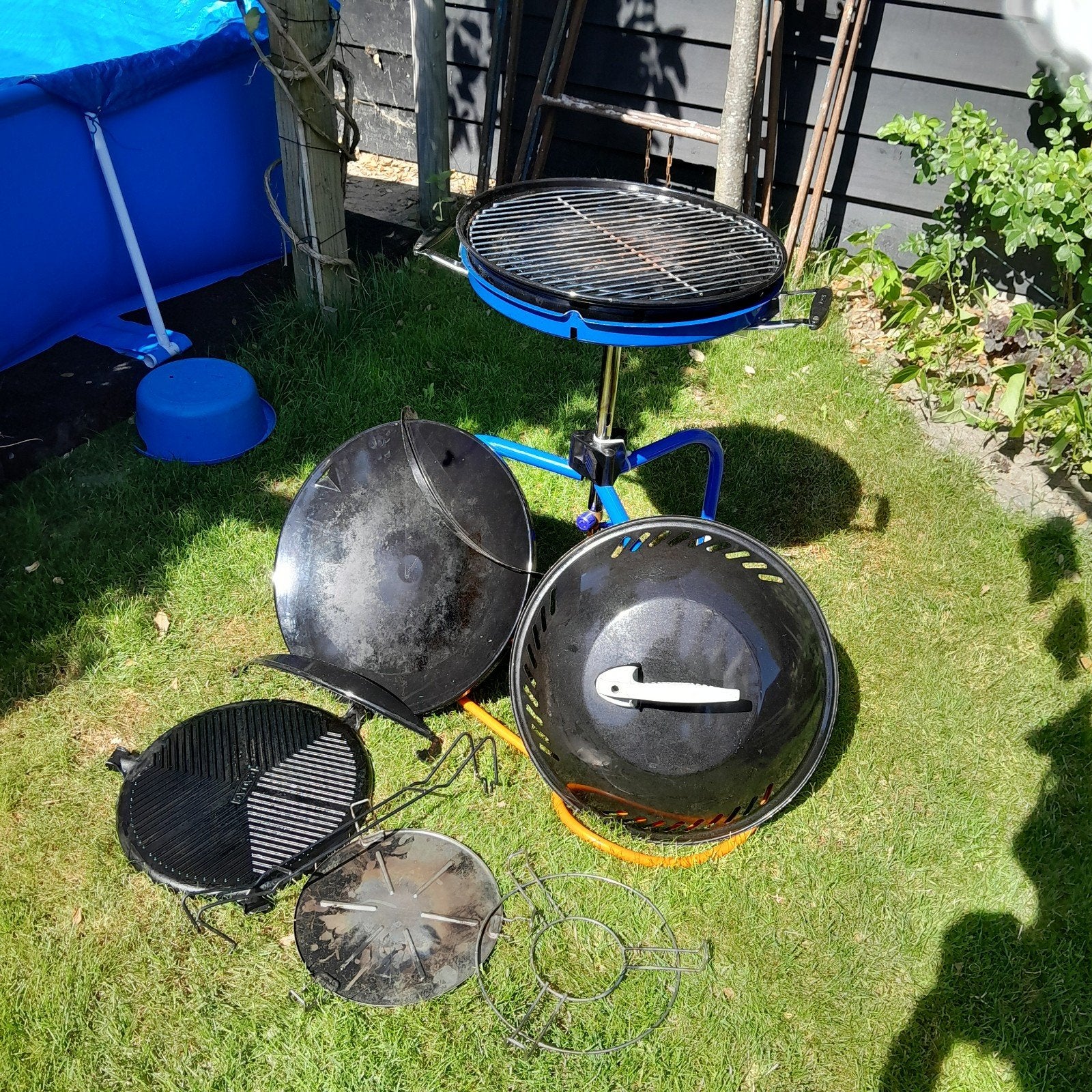 Skottelbraai met tassen, Ophalen, Gebruikt