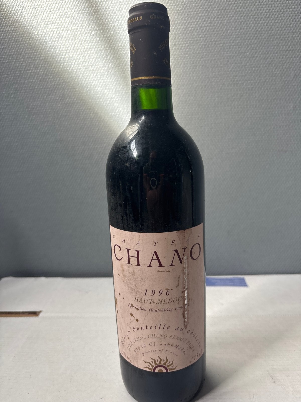 Château Chano 1996 Haut-Médoc Rode Wijn, Verzamelen, Ophalen of Verzenden, Gebruikt, Frankrijk, Rode wijn
