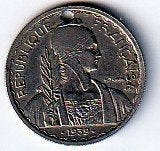20  cent  1939  Frans Indo China. km. 23a.1, Ophalen of Verzenden, Zuidoost-Azië, Losse munt