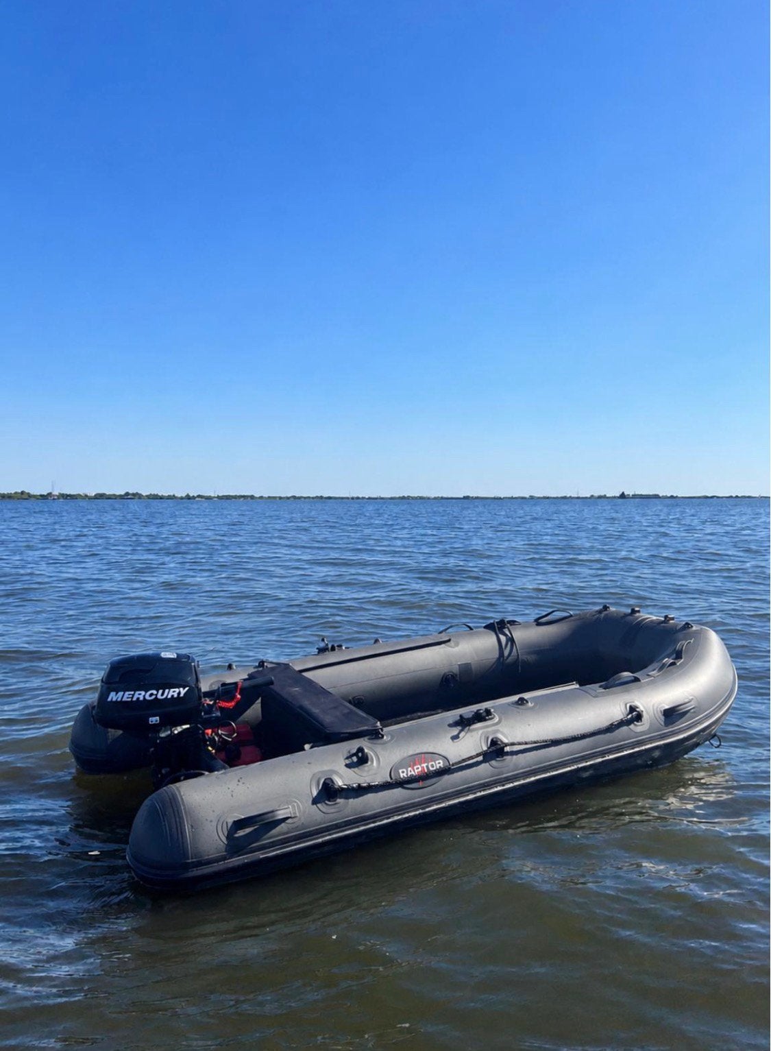 Raptor x-wide 330 aluminium vloer mercury 4 pk, Ophalen, Zo goed als nieuw, Overige typen