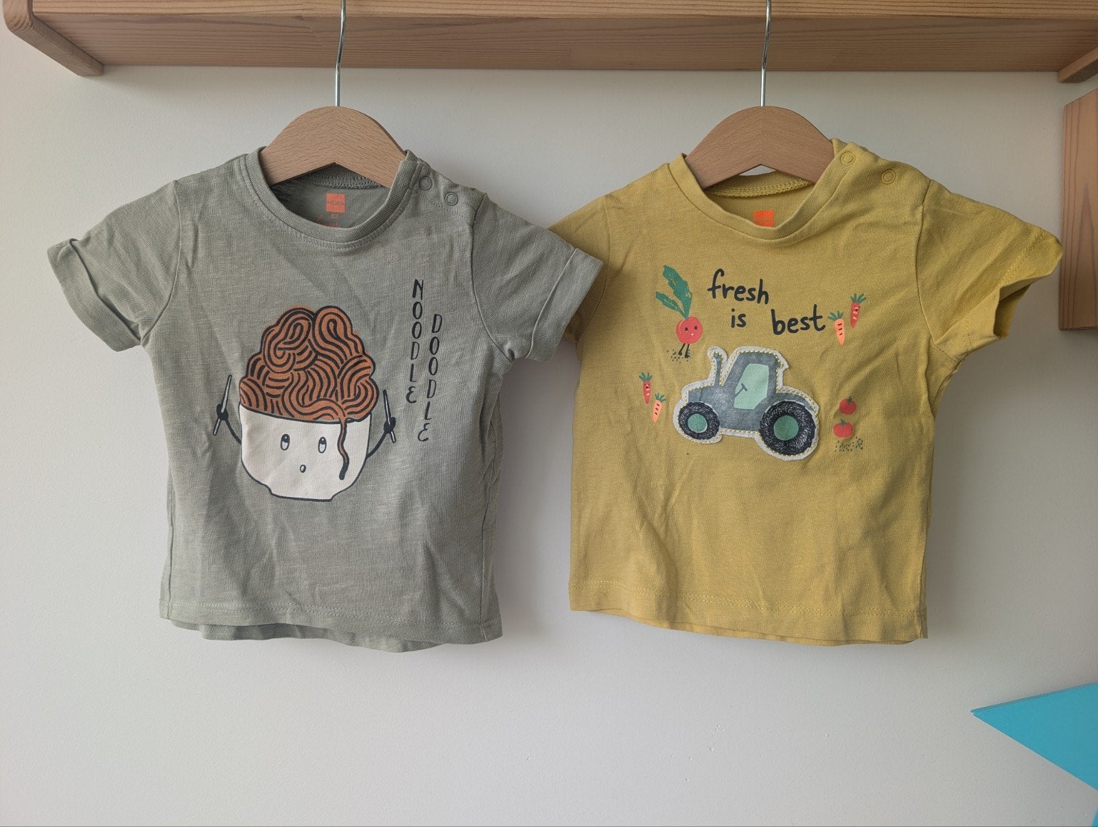 Hema shirtjes maat 62 en 68, Kinderen en Baby's, Babykleding | Maat 62, Gebruikt, Jongetje of Meisje, Ophalen of Verzenden, Hema
