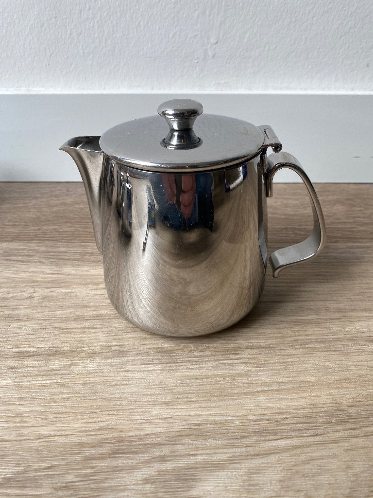 Alessi theepot, Theepot/fluitketel, Gebruikt, Ophalen of Verzenden, Metaal