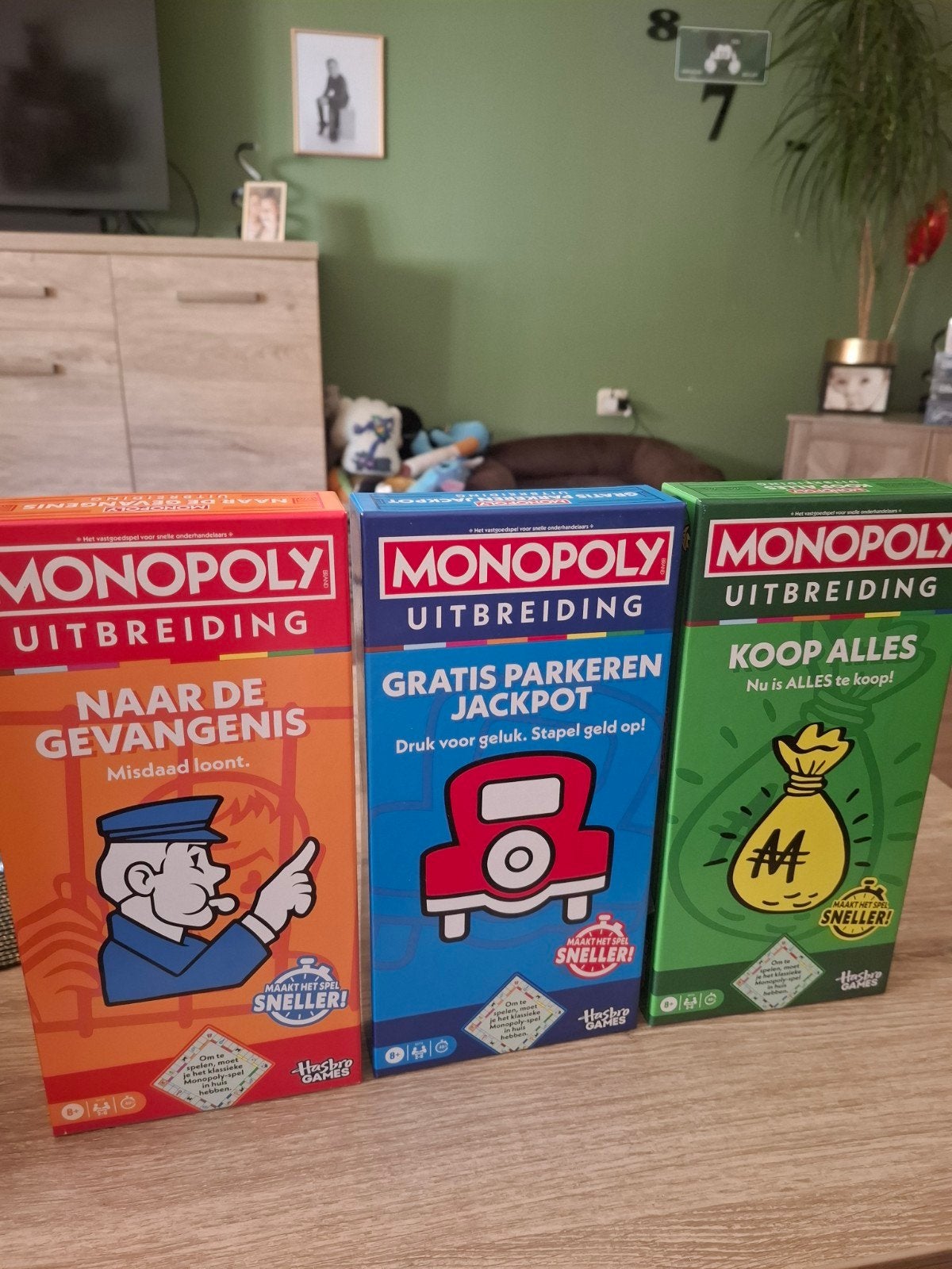 monopoly uitbreiding 3 stuks nieuw!!!, Ophalen, Nieuw, Hasbro Games