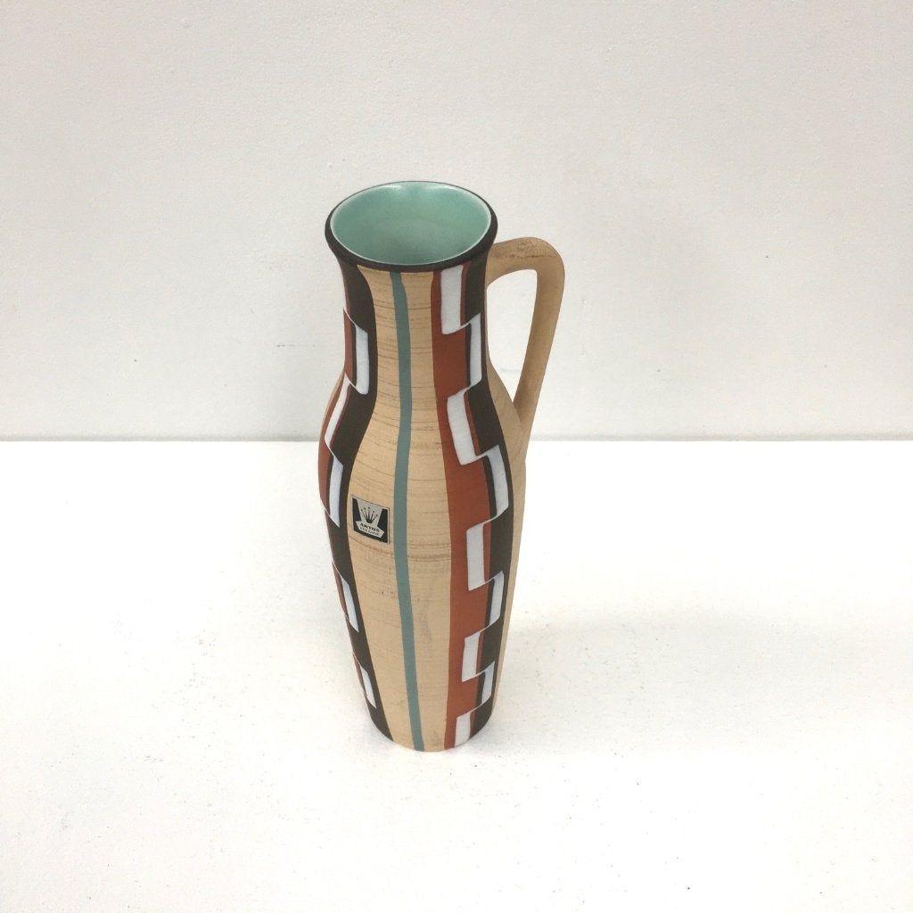Duitse retro vintage keramiek vaas, Artos Keramik, jaren 50, Ophalen of Verzenden, Huis en Inrichting