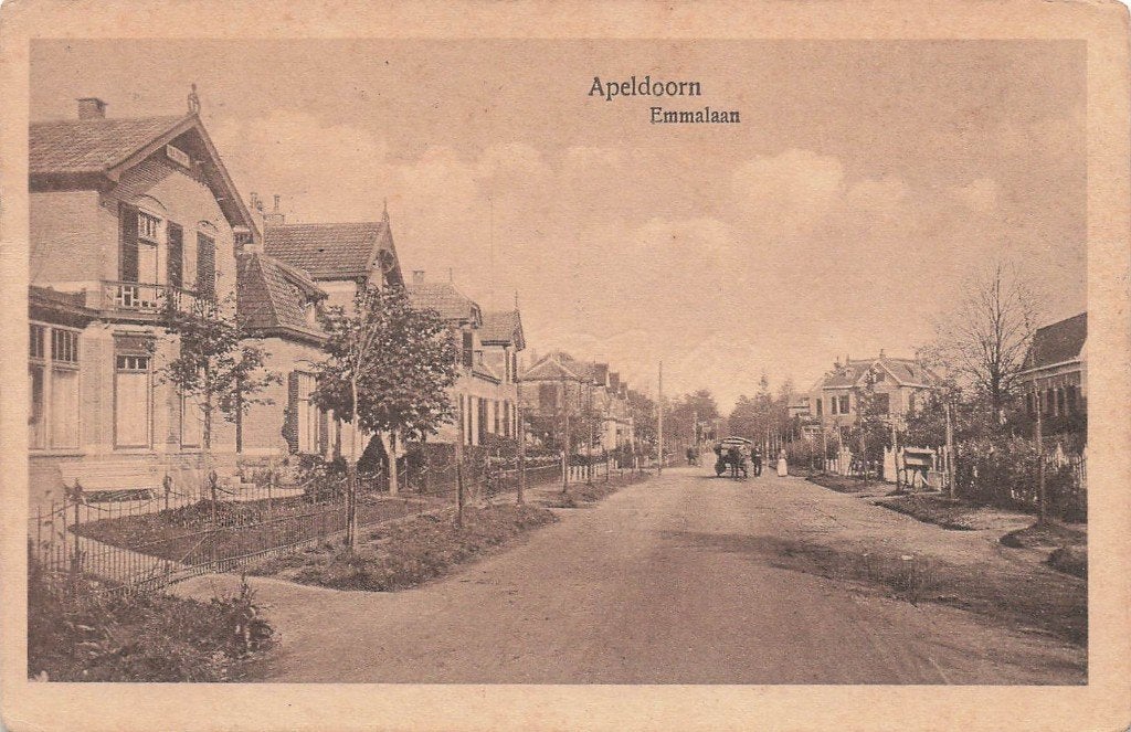 JP1348 Apeldoorn Emmalaan 1923, Ophalen of Verzenden, 1920 tot 1940, Gelopen, Gelderland